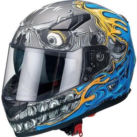 Sway 816 Mat Teeth Blue Full Face Motosiklet Kaskı