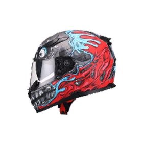 Sway 816 Mat Teeth Red Full Face Motosiklet Kaskı