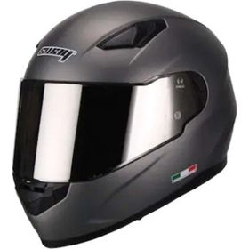 Sway 816 Road Silver Whole Full Face Gri Motosiklet Kaski