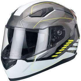 Sway 816 Road Silver Whole Full Face Gri Motosiklet Kaski