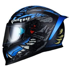 Sway 817 Blue Beast Full Face Mavi Motosiklet Kaskı