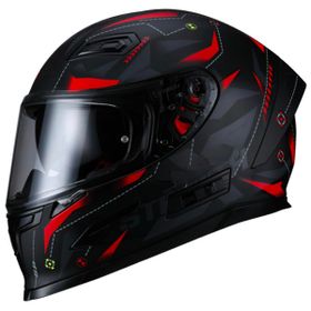 Sway 817 Intercepor Full Face Kırmızı Siyah Motosiklet Kaskı