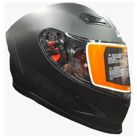 Sway 817 Intercepor Full Face Kırmızı Siyah Motosiklet Kaskı