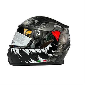 Sway 820 Monster Full Face Gri Motosiklet Kaskı