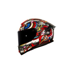 Sway 861 Carbon Desing Full Face Kırmızı Motosiklet Kaskı