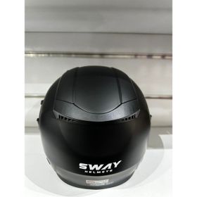 Sway SW-766 Mat Siyah Çenesiz Güneş Gözlüklü Kask