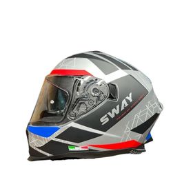 Sway SW-865 Mat Gri Güneş Gözlüklü Kask