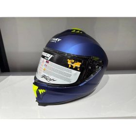 Sway SW-865 Mat Mavi Güneş Gözlüklü Kask