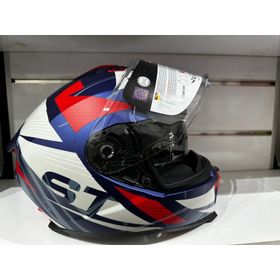 Sway SW-865 St Mavi Kırmızı Güneş Gözlüklü Kask
