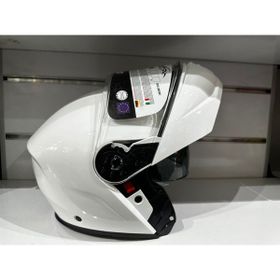 Sway SW-917 Beyaz Çene Açılır Güneş Gözlüklü Kask