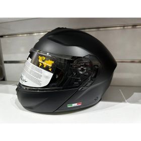 Sway SW-917 Mat Siyah Çene Açılır Güneş Gözlüklü Kask