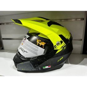 Sway SW-X60 Mat Siyah Sarı Camlı Güneş Gözlüklü Kask