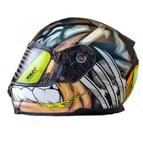 Sway SW816 Full Face Gri Motosiklet Kaskı