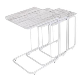 Sweet Home Masa Sandalye C 3'lü Takım Mdf Kristal Zigon Sehpa