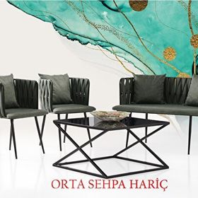 Sweet Home Sarmaşık Çay Seti 2+1+1 Koltuk Takımı