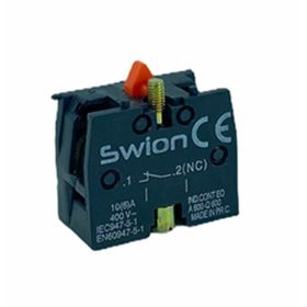Swion LAY5-BE102 22 mm Kırmızı NC Kontak Blok