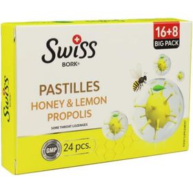 Swiss Bork Bal Limon Propolis 24 Pastil