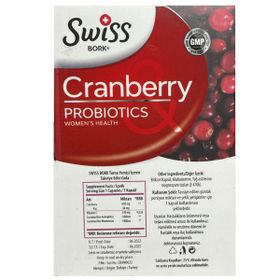 Swiss Bork Cranberry Probiotics 30 Kapsül