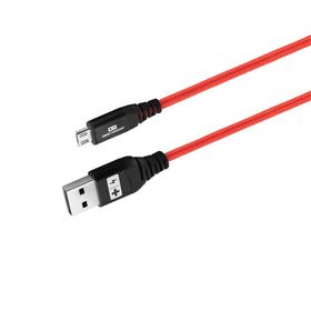 Swiss Charger Micro Usb 1 mt Örgü Kumaş Hızlı Şarj ve Data Kablosu