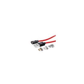 Swiss Charger SCC-10008 1.5 mt Manyetik Uçlu iOS-Mıcro Usb-Type-C Data Ve Şarj Kablosu