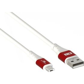Swiss Charger SCC-10070 Mikro USB Kırmızı Beyaz Şarj Kablosu