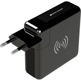 Swiss Charger SCC-30093 Powerbank Özellikli 2x USB Çıkışlı 2.4A Kablosuz Duvar Şarj Aleti