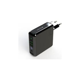 Swiss Charger SCC-30093 Powerbank Özellikli 2x USB Çıkışlı 2.4A Kablosuz Duvar Şarj Aleti