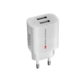 Swiss Charger SCH-40027 17 W 2 Çıkışlı USB Hızlı Şarj Adaptörü