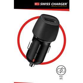 Swiss Charger SCH-50025 12 w Usb Hızlı Araç Şarj