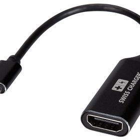 Swiss Charger SCV-30042 Type-C Hdmi Siyah 4K Görüntü Aktarım Kablosu