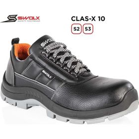 Swolx CLAS X 10 S2 Siyah Deri Erkek İş Ayakkabısı