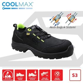 Swolx COMBO X 750 S3 Siyah Sarı Erkek İş Ayakkabısı