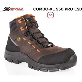 Swolx Combo-Xl Pro Esd 950 S3 Siyah İş Ayakkabısı