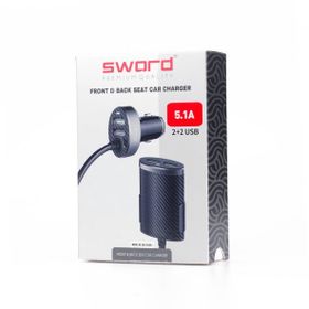 Sword 5.1A 4 Usb Kablolu Araç Şarjı