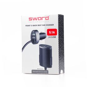 Sword 5.1A 4 Usb Kablolu Araç Şarjı