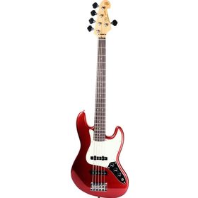 SX SJB62/5/MRD Metallic Red 5 Telli Bass Gitar
