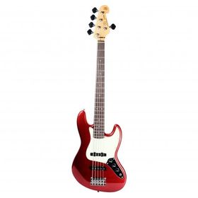 SX SJB62/5/MRD Metallic Red 5 Telli Bass Gitar