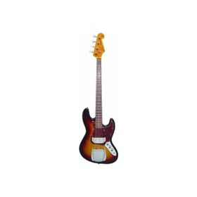 SX SX SJB62C+ 3TS Tortoise Shell Pickguard 3-Tone Sunburst Kırmızı-Siyah Bas Gitar