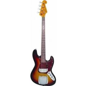 SX SX SJB62C+ 3TS Tortoise Shell Pickguard 3-Tone Sunburst Kırmızı-Siyah Bas Gitar