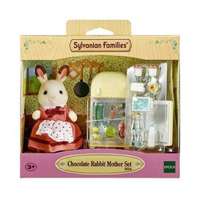 Sylvanian Families 5014 Çikolata Kulaklı Tavşan Anne ve Buzdolabı