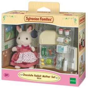 Sylvanian Families 5014 Çikolata Kulaklı Tavşan Anne ve Buzdolabı