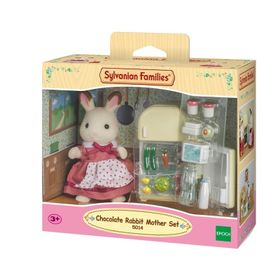 Sylvanian Families 5014 Çikolata Kulaklı Tavşan Anne ve Buzdolabı