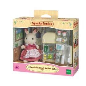 Sylvanian Families 5014 Çikolata Kulaklı Tavşan Anne ve Buzdolabı