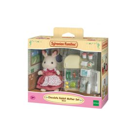 Sylvanian Families 5014 Çikolata Kulaklı Tavşan Anne ve Buzdolabı