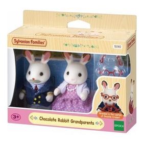 Sylvanian Families 5190 Çikolata Kulaklı Tavşan Anneanne ve Dede