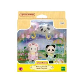 Sylvanian Families 5748 Anaokulu Arkadaşları Yağmurlu Gün İkilisi Oyun Seti
