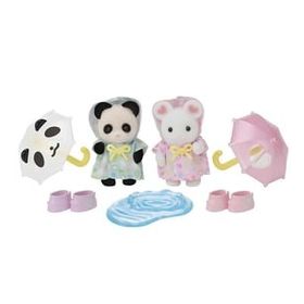 Sylvanian Families 5748 Anaokulu Arkadaşları Yağmurlu Gün İkilisi Oyun Seti