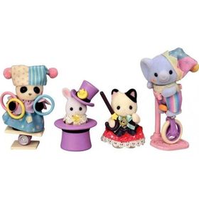 Sylvanian Families 5844 Gösteri Zamanı Cambazlık Bebekleri Üçlüsü Oyun Seti