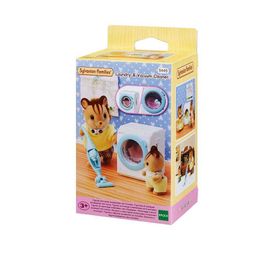 Sylvanian Families ESF5445 Çamaşır Makinesi ve Elektrikli Süpürgeli Aksiyon Figürleri