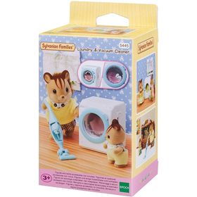 Sylvanian Families ESF5445 Çamaşır Makinesi ve Elektrikli Süpürgeli Aksiyon Figürleri